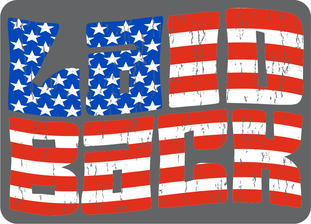 Stars and Stripes Die Cut Sticker