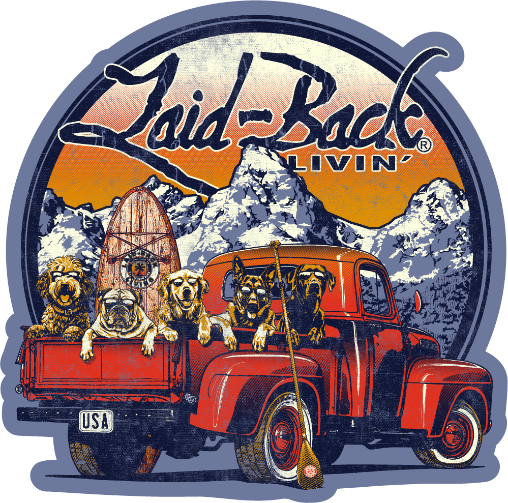 Reap Truck Dogs SUP Die Cut Sticker