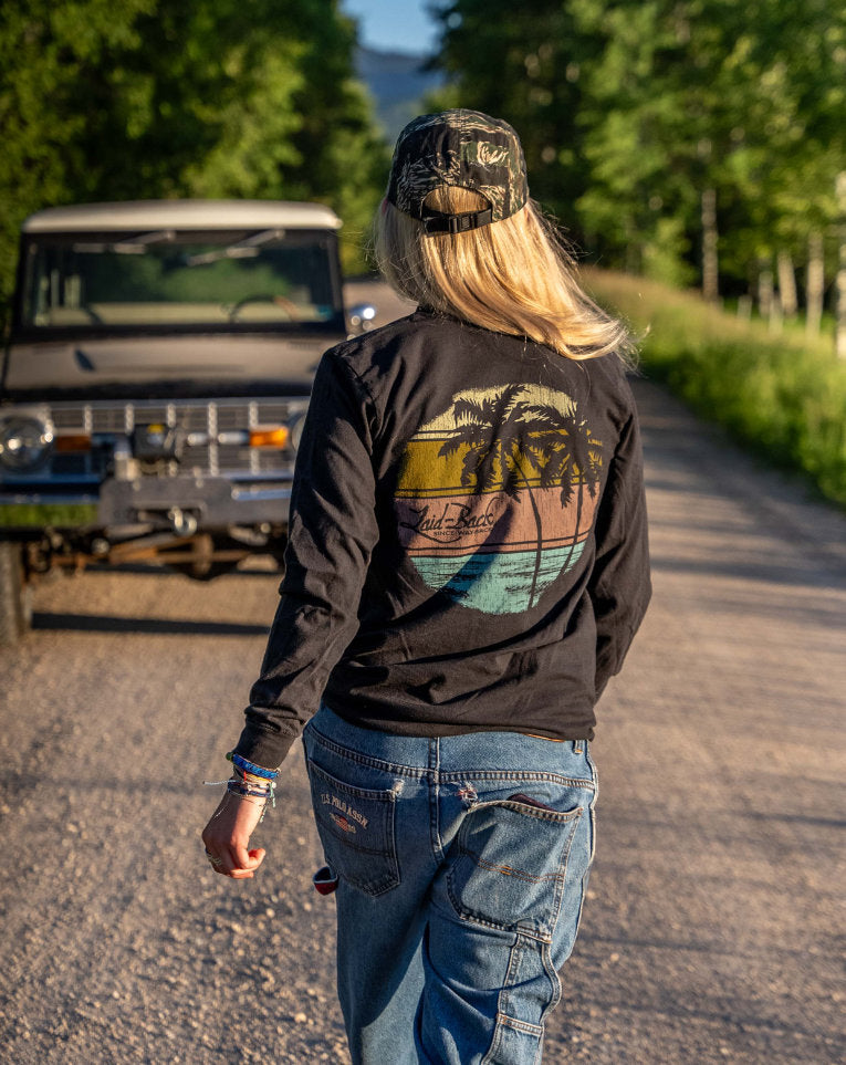 Arcade Palm Long Sleeve T-Shirt