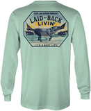 Flintstone Blk Lab Hammock Long Sleeve Performance Shirt - Laid-Back