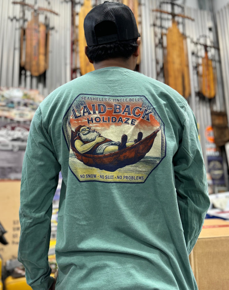 Flintstone Santa Long Sleeve T-Shirt