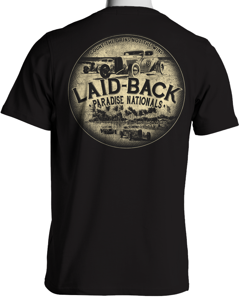 Laid-Back USA Boxcar Vintage Race T-Shirt | Tropical Auto Racing Shirt by Laid-Back XL