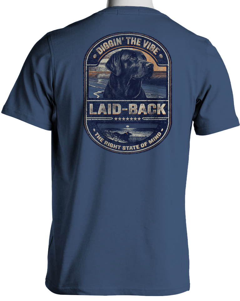 Foxhill Black Lab T-Shirt - Laid-Back