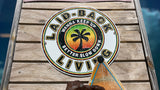 Palm Star Embossed Metal Sign