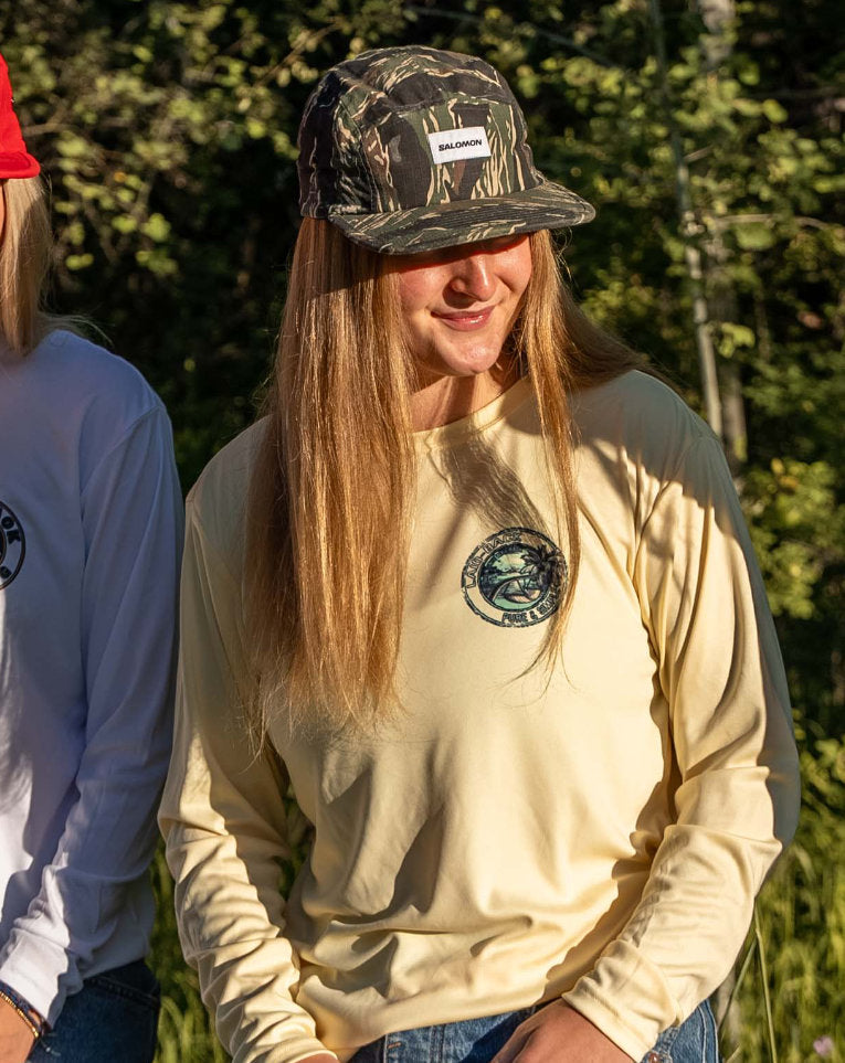 Runway Tropical Palm Long Sleeve Performance Shirt