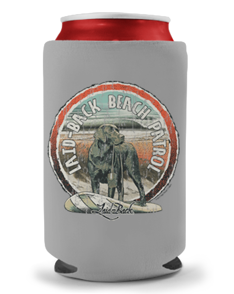 Chadwick Lab Beach Patrol Koozie - Laid-Back
