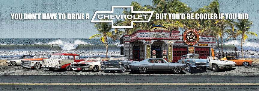 Chevy Reunion 55x19.5 Banner - Laid-Back