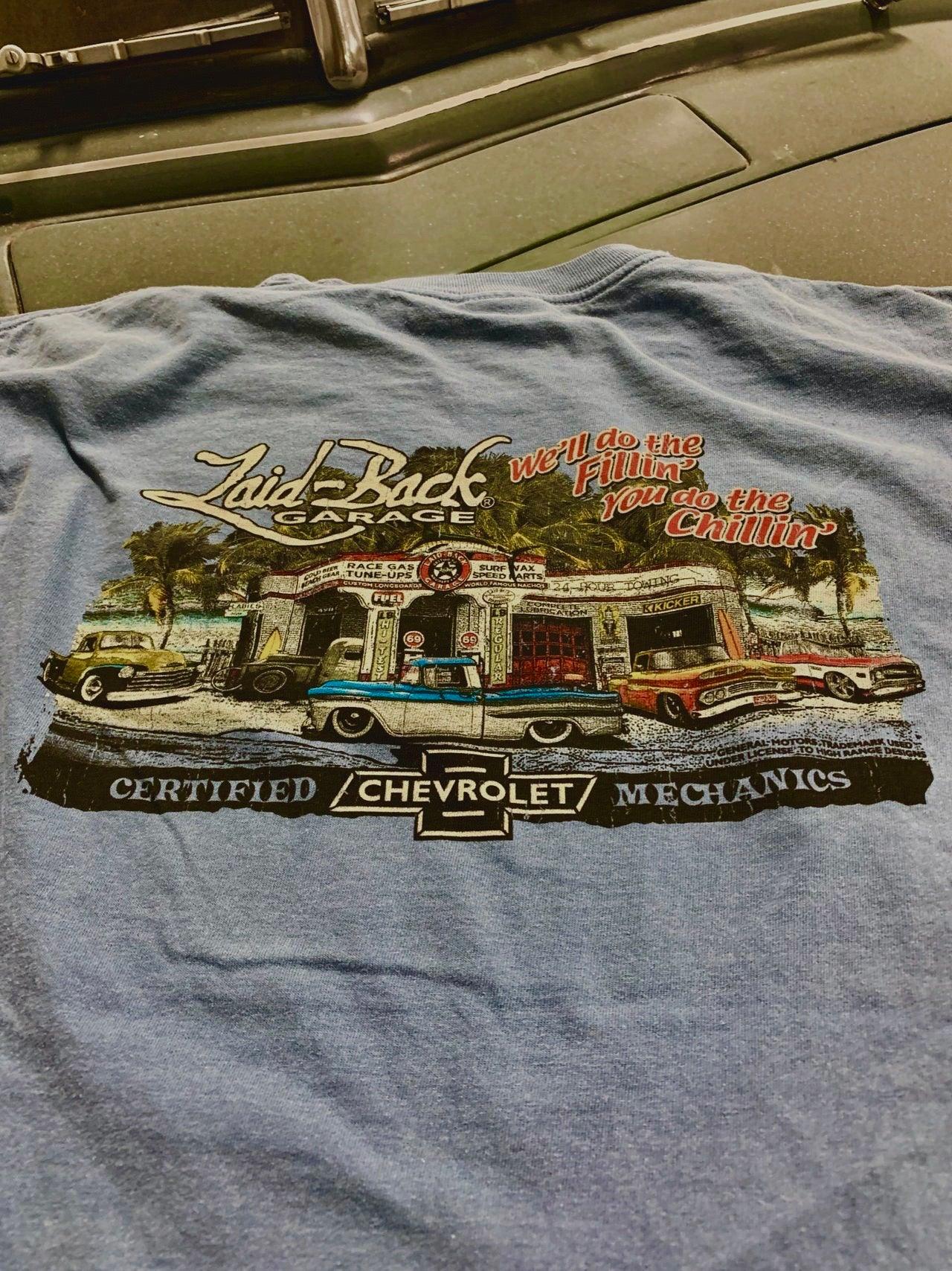 Dream Garage Chevy Trucks T-Shirt - Laid-Back