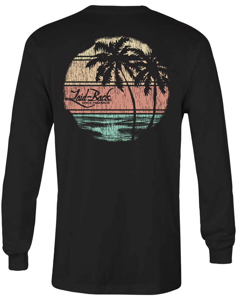 Arcade Palm Long Sleeve T-Shirt - Laid-Back