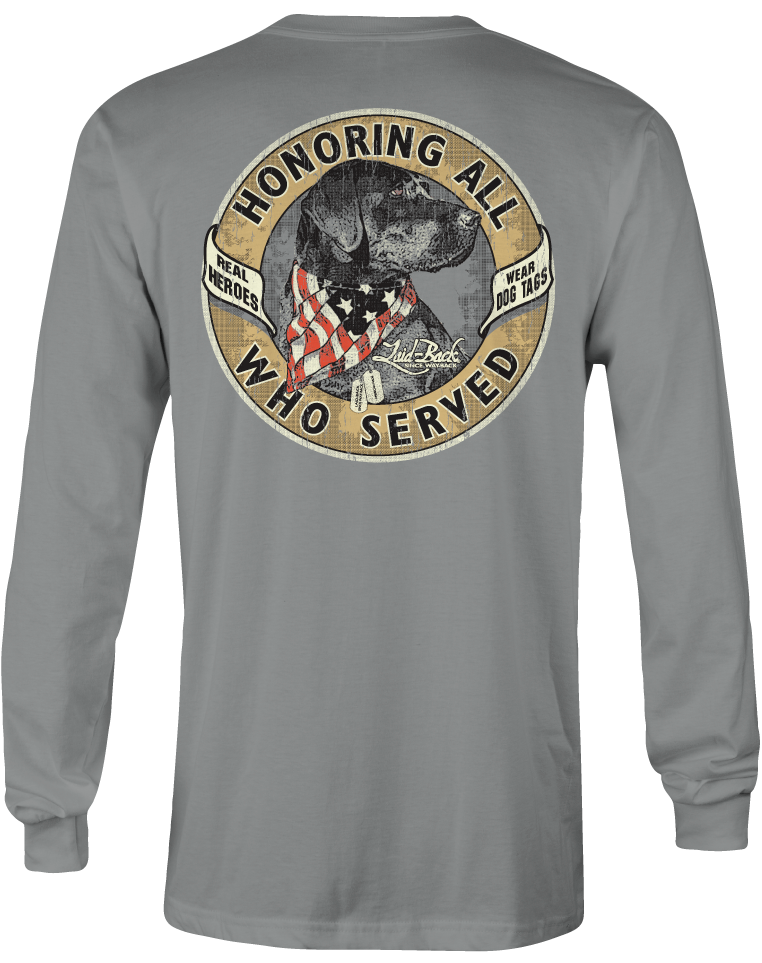 Industry Dog Tags Long Sleeve T-Shirt - Laid-Back