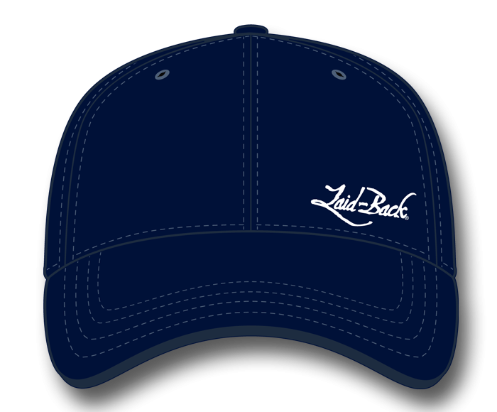 Simple Embroidered Flex Hat | Subtly Cool Navy Hat by Laid-Back USA