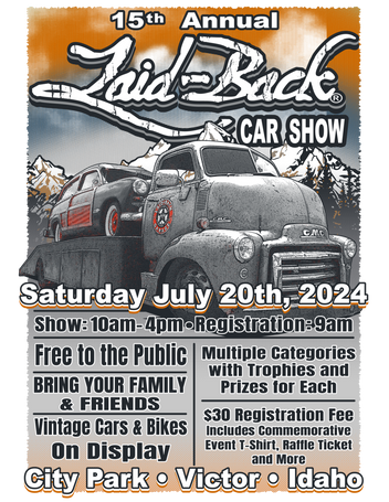 7/30/2021 13th Annual Laid-Back Car Show/Car Cruise