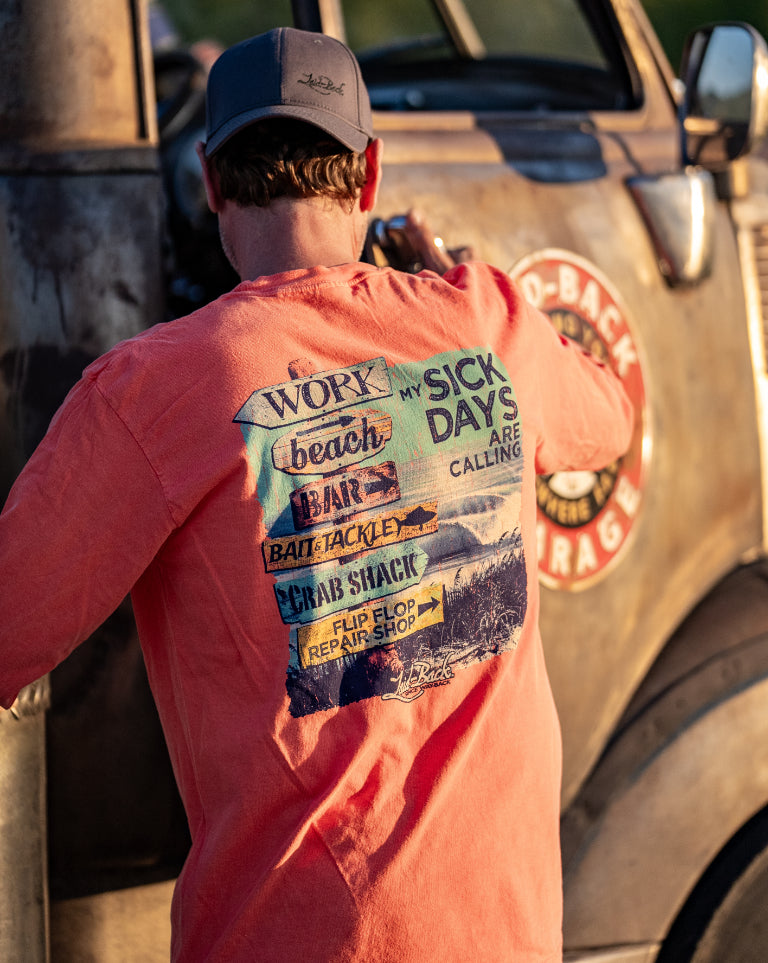 Beach Signs Long Sleeve T-Shirt - Laid-Back