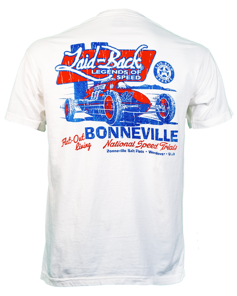 Bonneville Belly Tank T-Shirt | Vintage Salt Flat Racer by Laid-Back