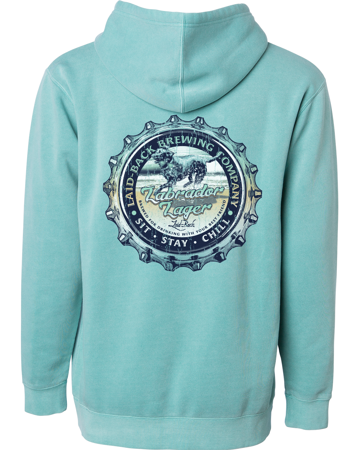 Bottle Cap Beach Lab Hoodie