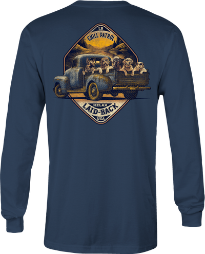 Harvest Truck Dogs Lake Long Sleeve T-Shirt