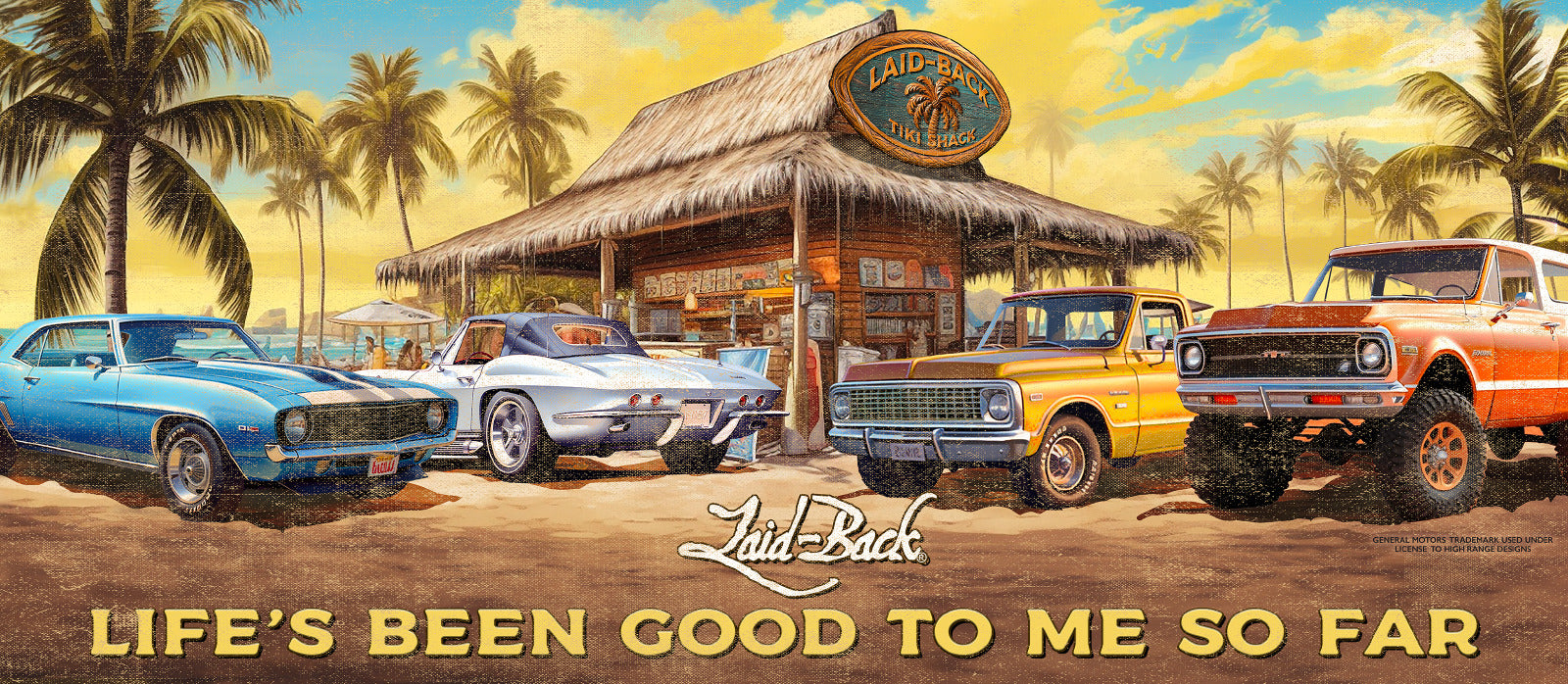 Chevy Tiki Shack 55x24 Banner