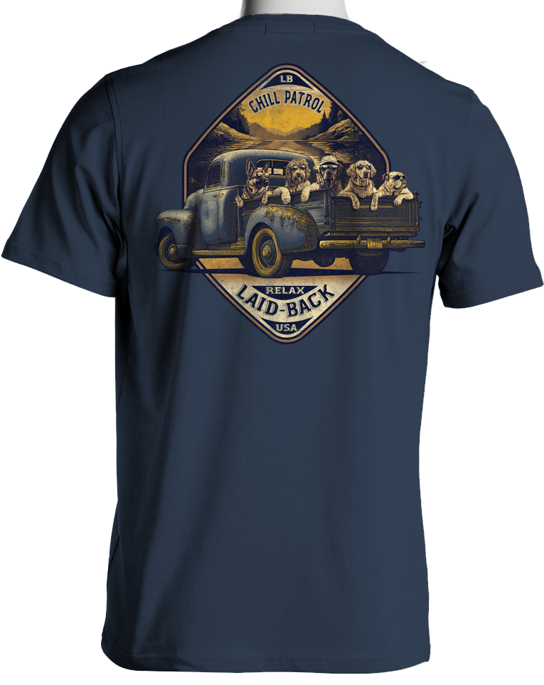 Harvest Truck Dogs Lake T-Shirt - Laid-Back