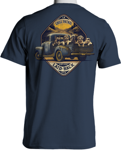 Harvest Truck Dogs Lake T-Shirt - Laid-Back