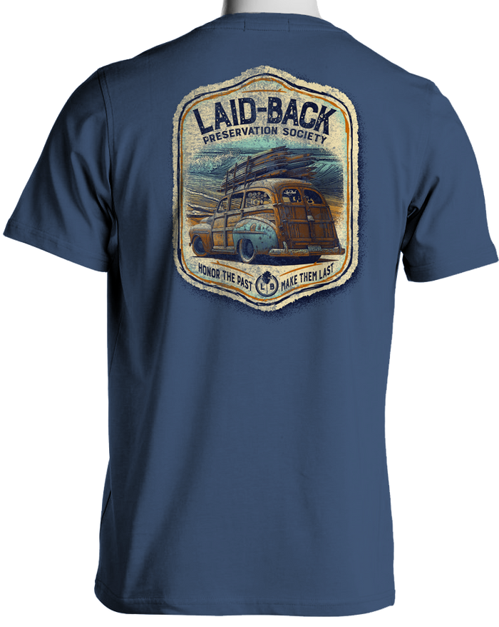 Soundtrack Woodie T-Shirt | Surf Cruiser Woodie Tee by Laid-Back