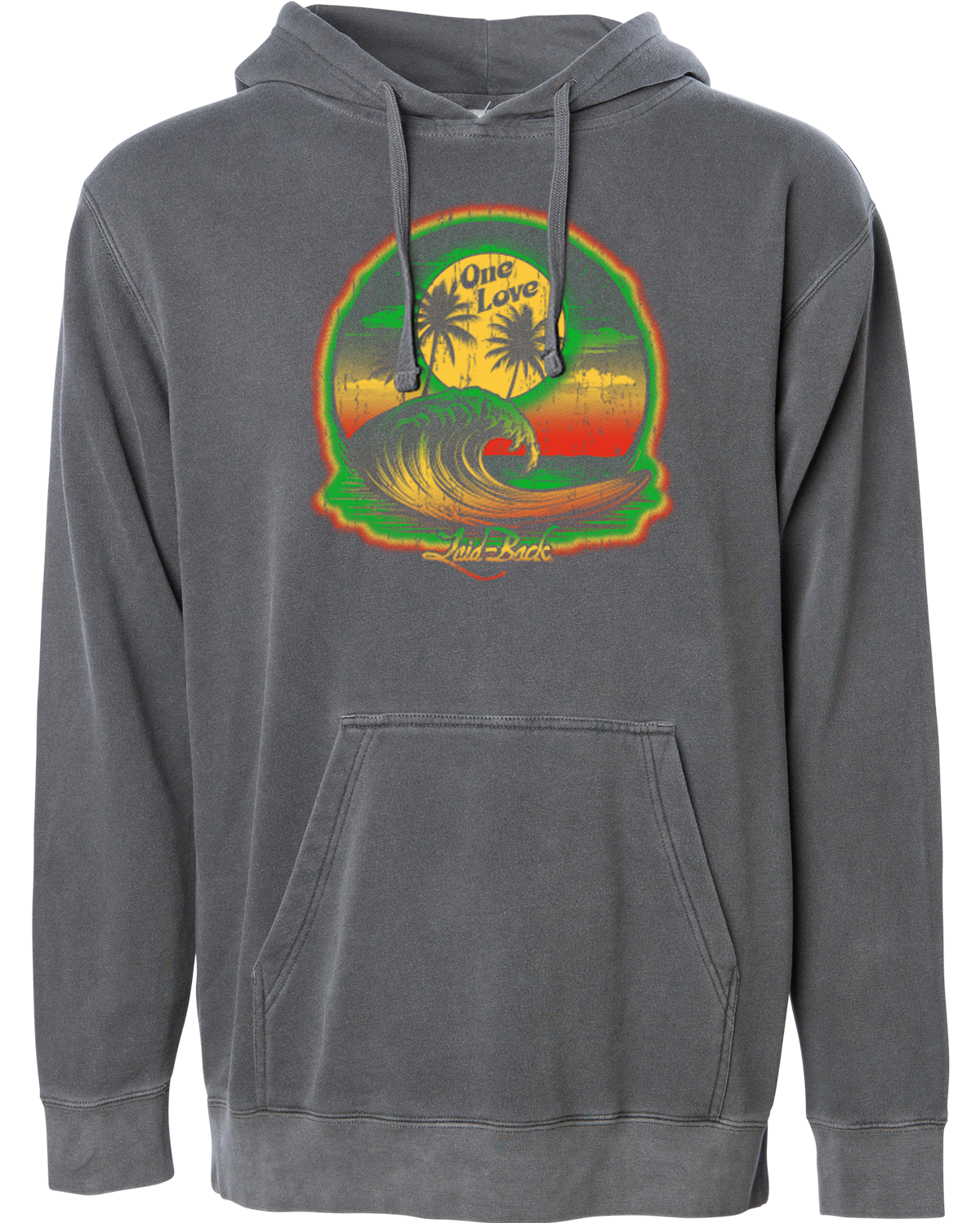 One Love Wave Palms Hoodie