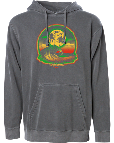 One Love Wave Palms Hoodie