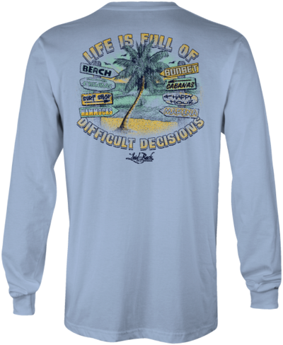 Palm Decisions Long Sleeve Performance Shirt - Laid-Back