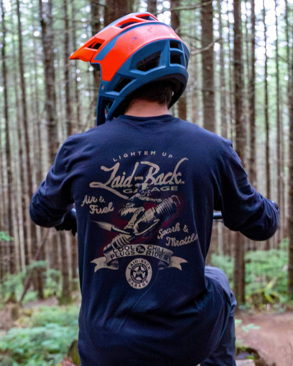 Spark Rider T-Shirt | Vintage cafe racer motorcycle shirt by Laid-Back