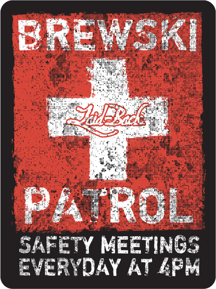 Brewski Patrol Die Cut Sticker - Laid-Back