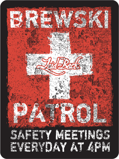 Brewski Patrol Die Cut Sticker - Laid-Back