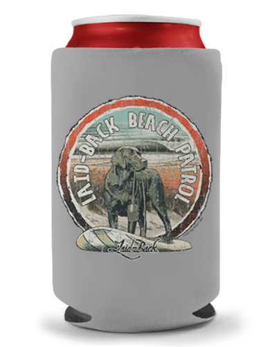 Chadwick Lab Beach Patrol Koozie - Laid-Back