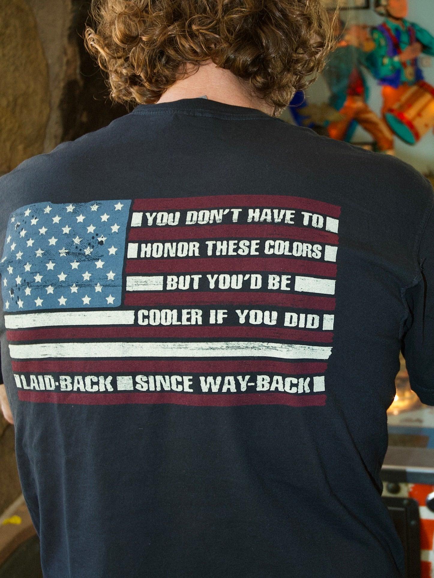 Cooler US Flag T-Shirt - Laid-Back