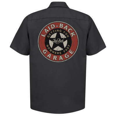 Garage Star Black Mechanic Shirt - Laid-Back