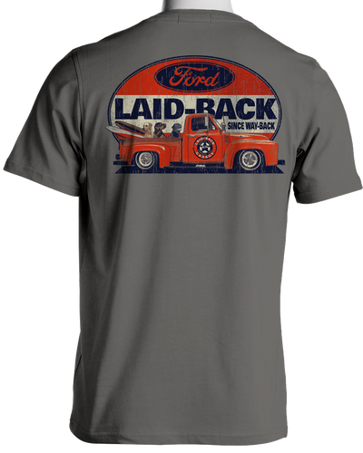 Halfway 55 Ford Truck Dogs T-Shirt - Laid-Back