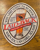 Cornet Beer Embossed Metal Sign - Laid-Back