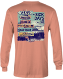 Beach Signs Long Sleeve T-Shirt - Laid-Back