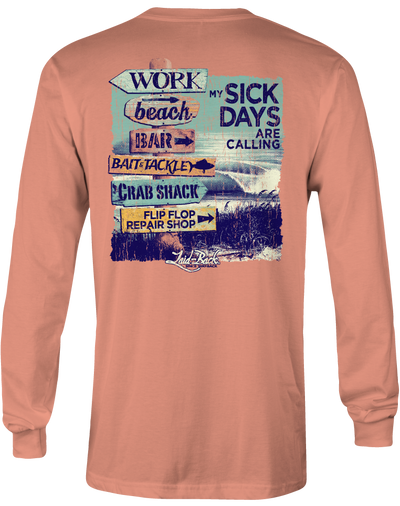 Beach Signs Long Sleeve T-Shirt - Laid-Back