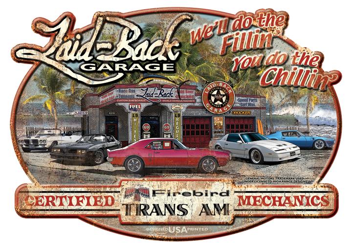 Dream Garage Firebird Trans Am Metal Sign | Hot Pontiacs by Laid-Back