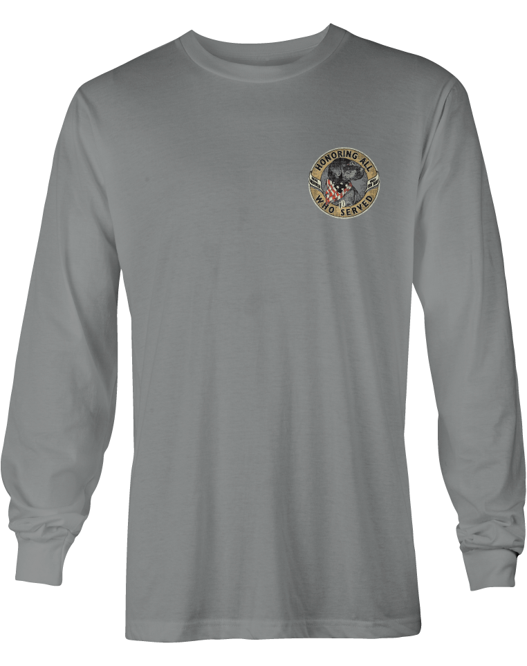 Industry Dog Tags Long Sleeve T-Shirt | Patriotic Apparel by Laid-Back