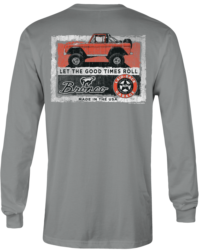 Rambler Bronco Long Sleeve T-Shirt | OG Ford Bronco Shirt by Laid-Back