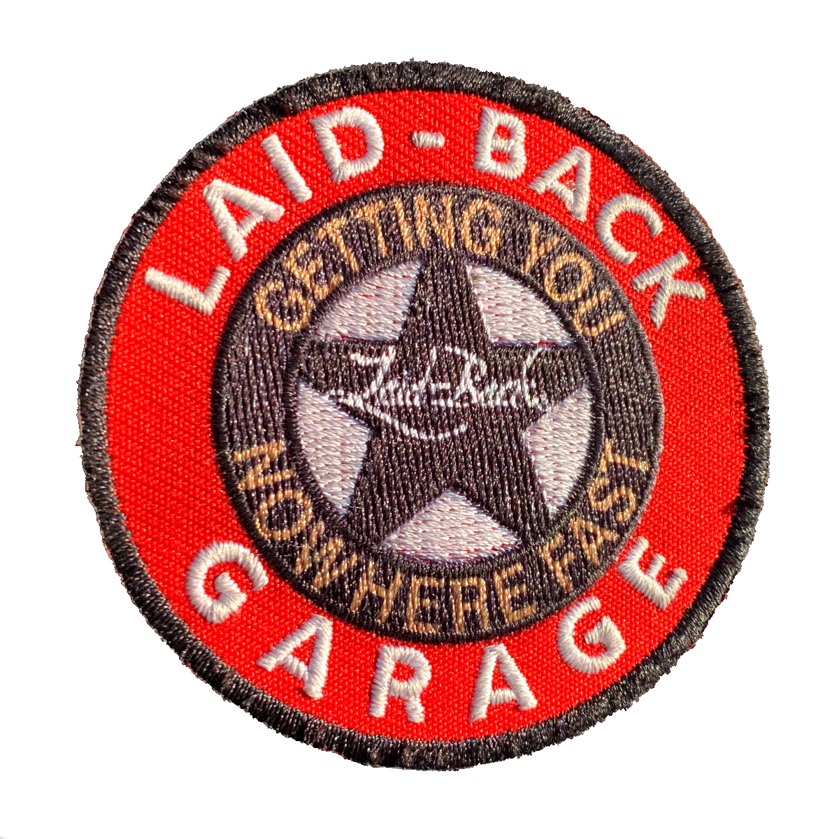 Garage Star Adhesive Embroidered Patch