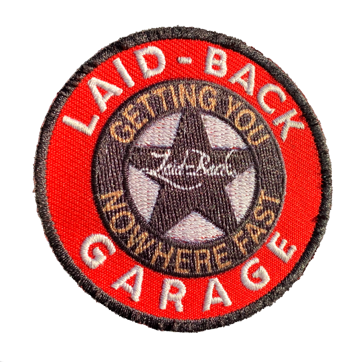 Garage Star Adhesive Embroidered Patch - Laid-Back