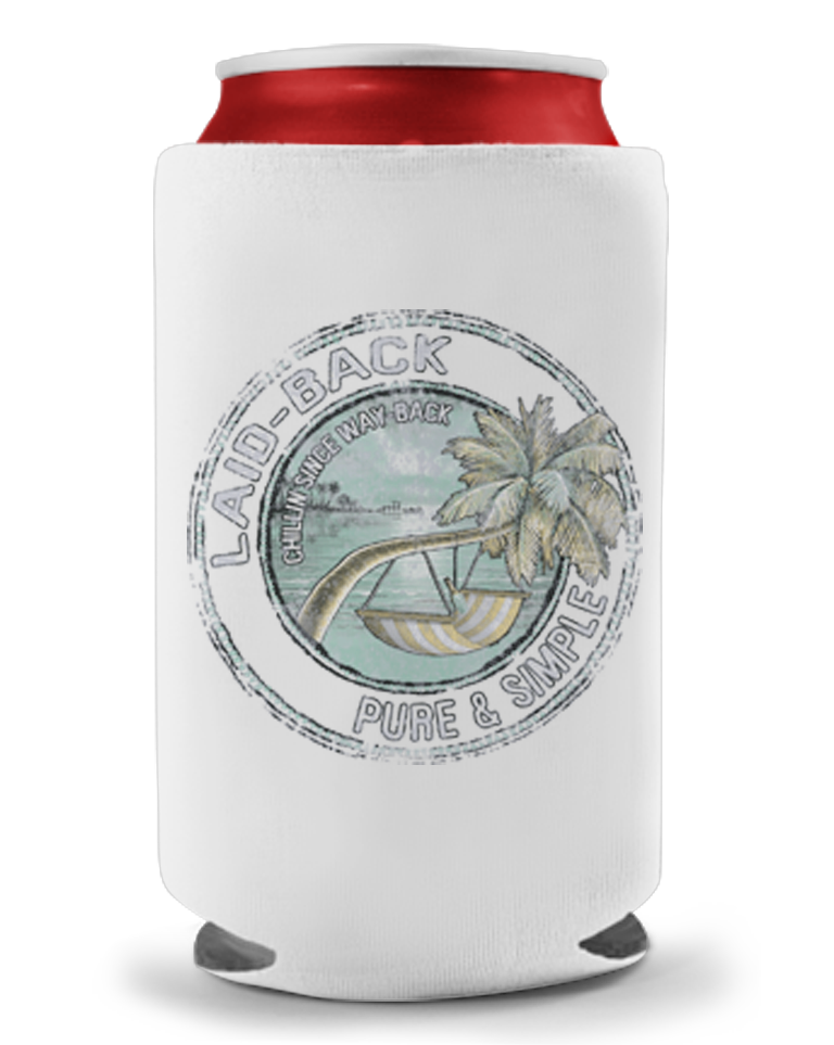 Runway Tropical Palm Koozie - Laid-Back