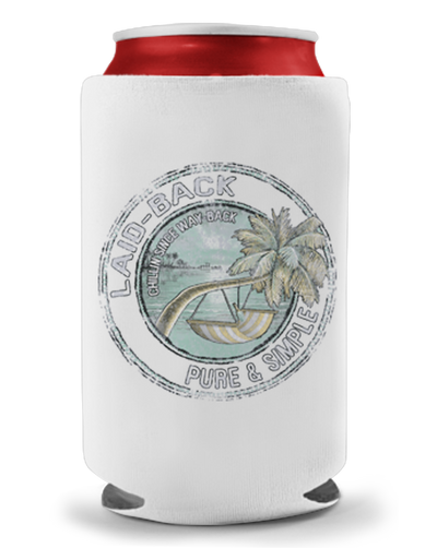 Runway Tropical Palm Koozie - Laid-Back