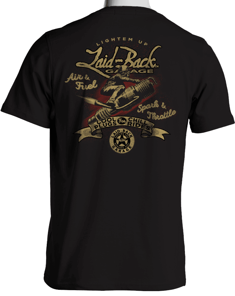 Spark Rider T-Shirt | Vintage Style Motorcycle Shirt by Laid-Back USA