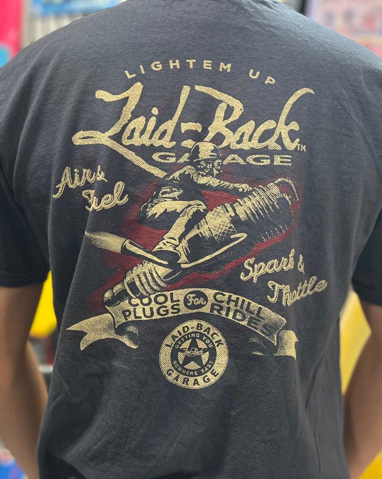 Spark Rider T-Shirt | Old School Style Motorcycle Shirt by Laid-Back