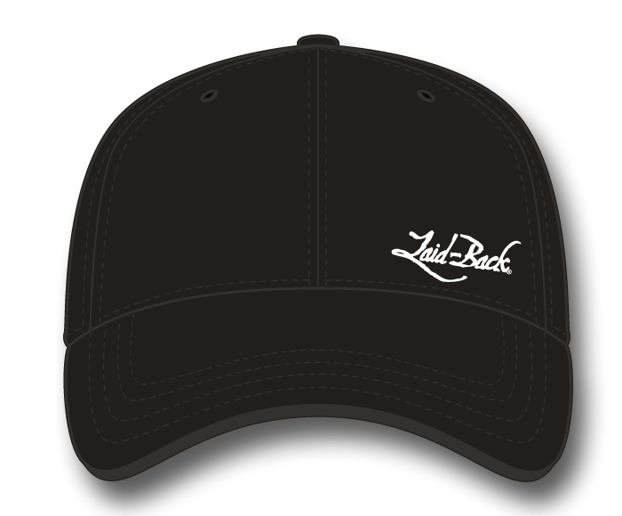 Simple Laid-Back Embroidered Flex Hat-Black