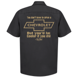 Cooler Chevy Mechanic Shirt - Laid-Back