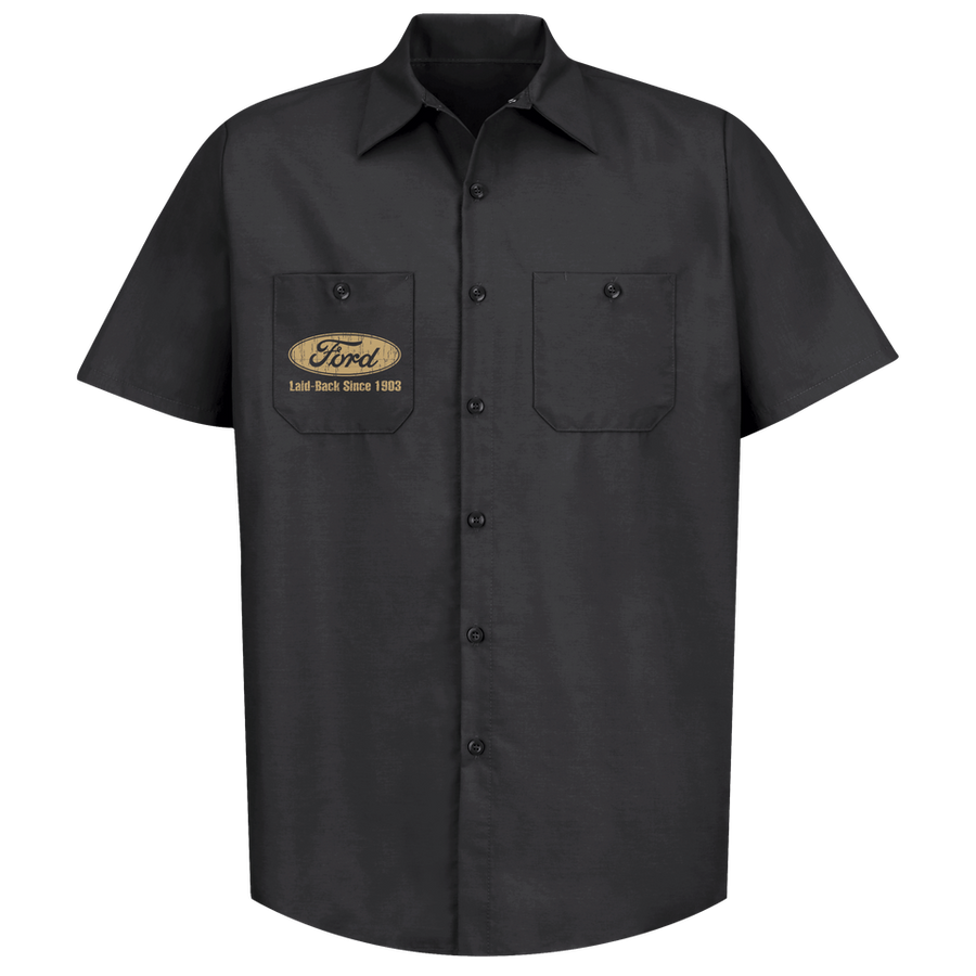 Cooler Ford Mechanic Shirt | Real Licensed Ford Gear by Laid-Back USA